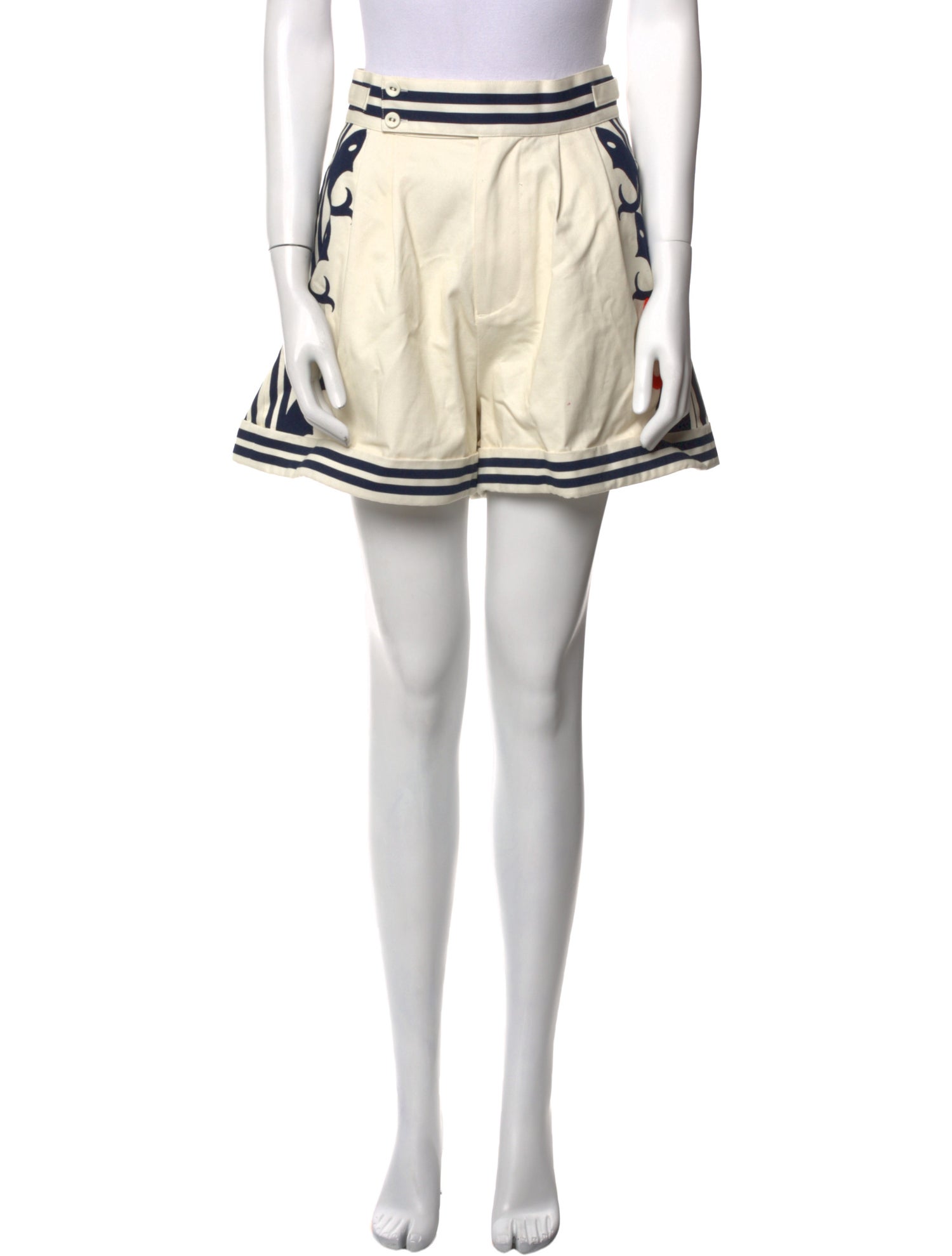 ALÉMAIS Graphic Print Mini Shorts w/ Tags