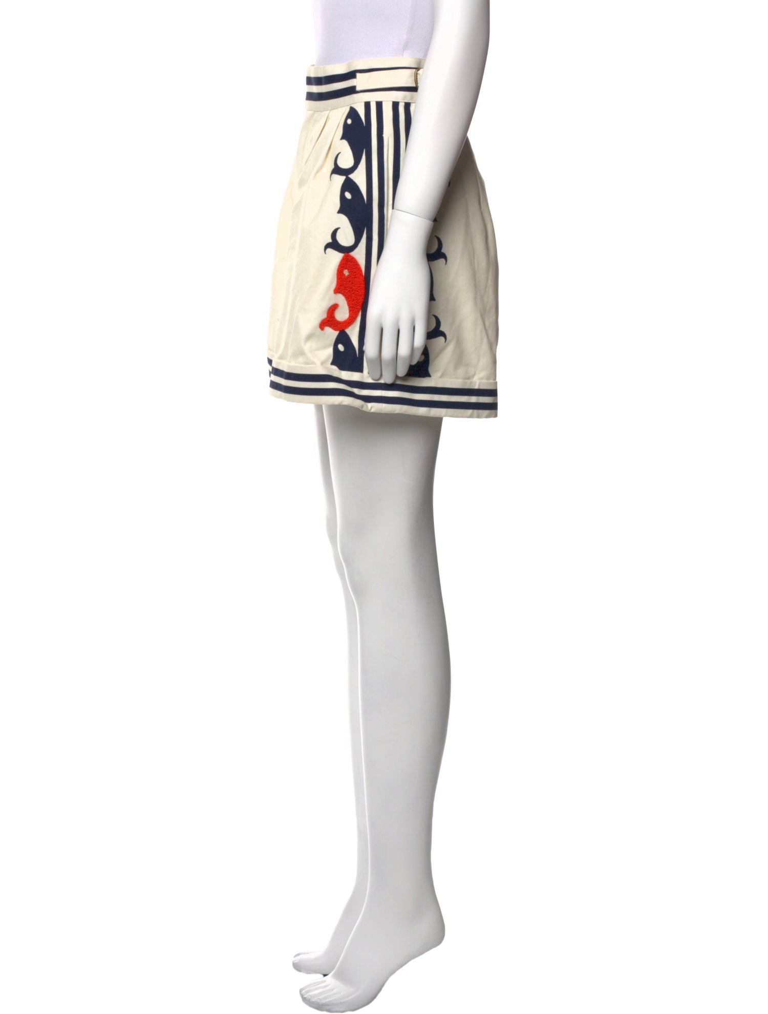 ALÉMAIS Graphic Print Mini Shorts w/ Tags