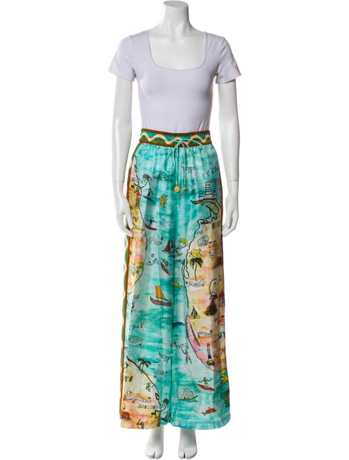 ALÉMAIS Silk Printed Pant Set