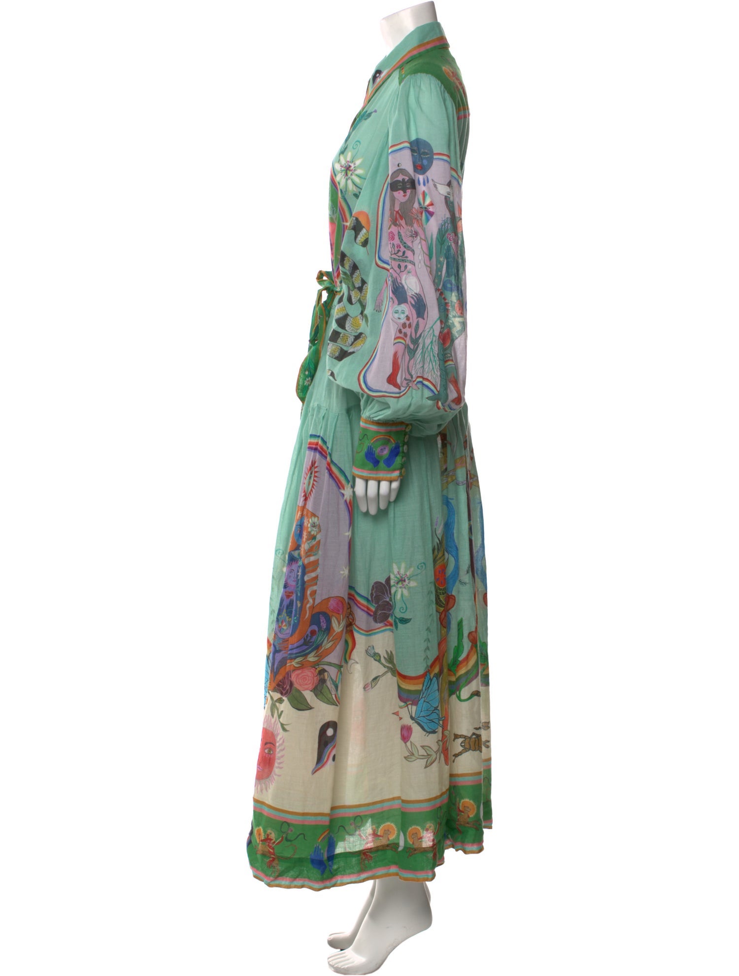 ALÉMAIS Printed Long Dress