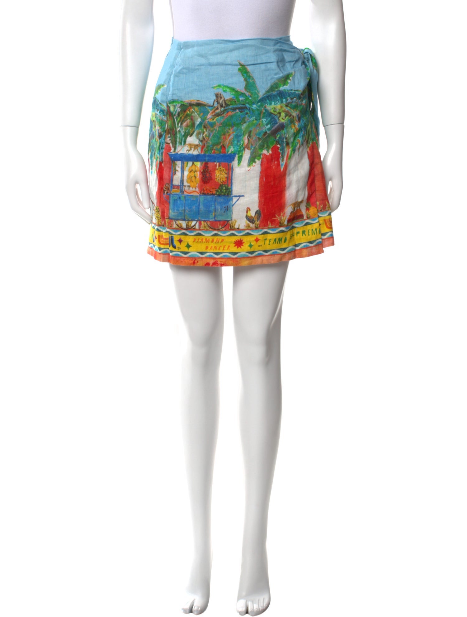 ALÉMAIS Linen Mini Skirt