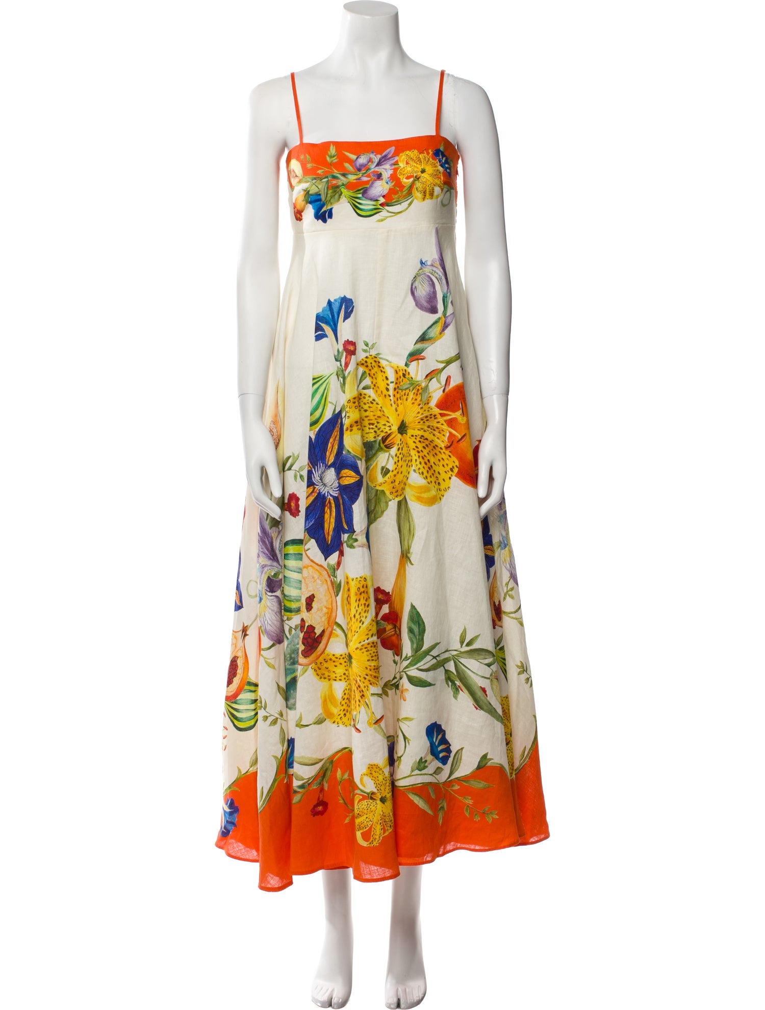 ALÉMAIS Floral Print Long Dress