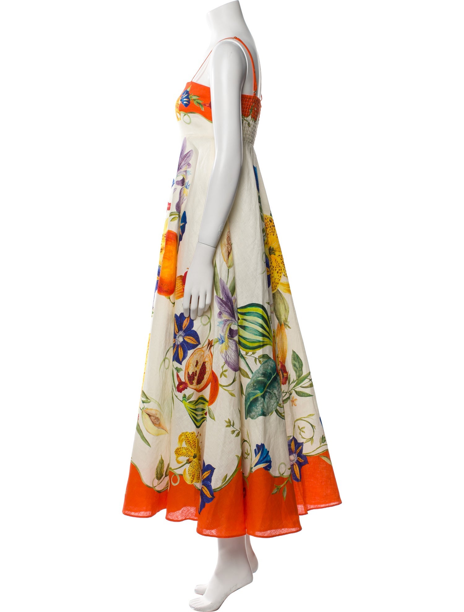 ALÉMAIS Floral Print Long Dress