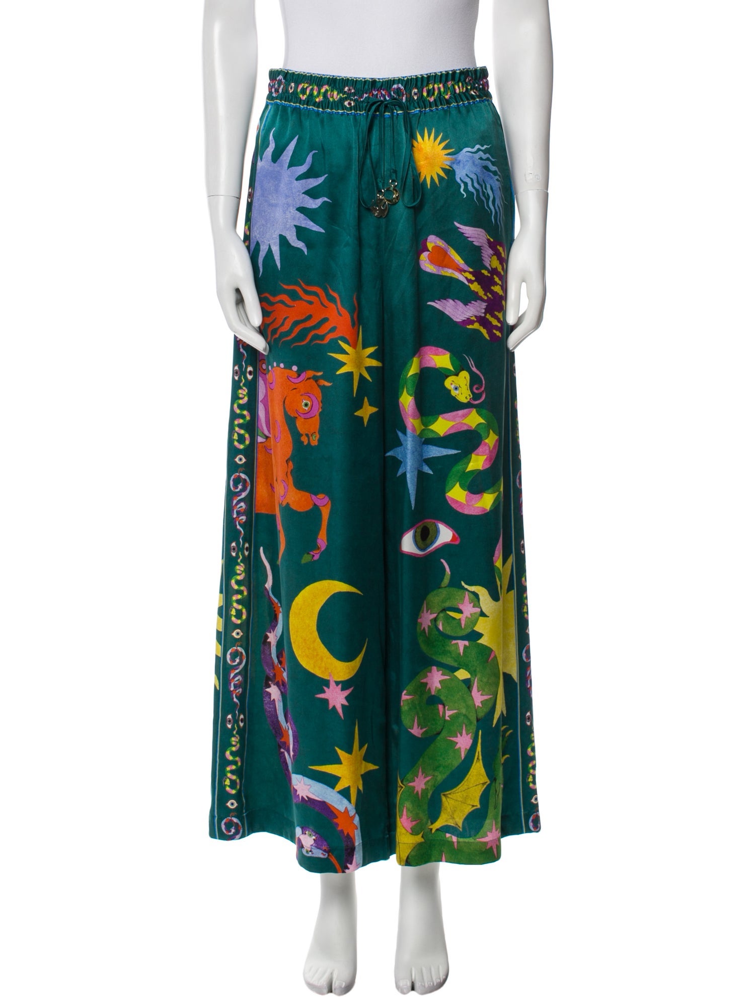 ALÉMAIS Silk Wide Leg Pants