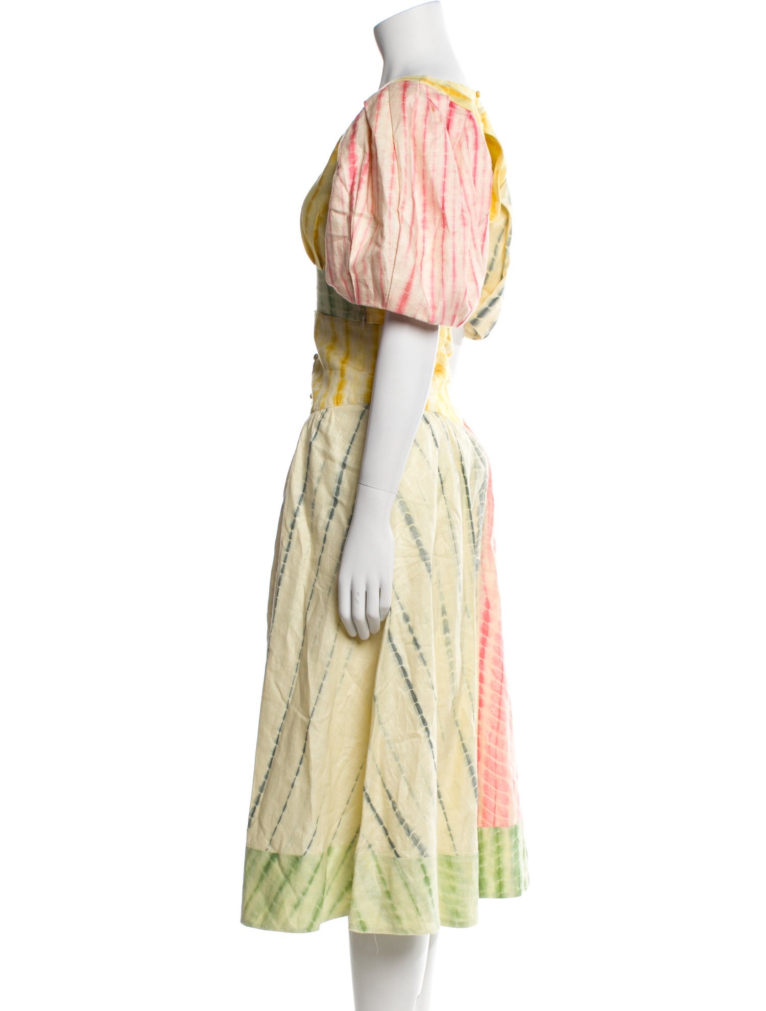 ALÉMAIS Linen Striped Skirt Set