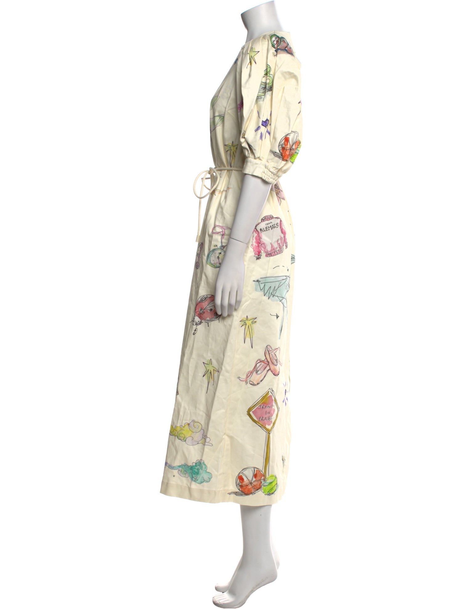 ALÉMAIS Floral Print Long Dress w/ Tags