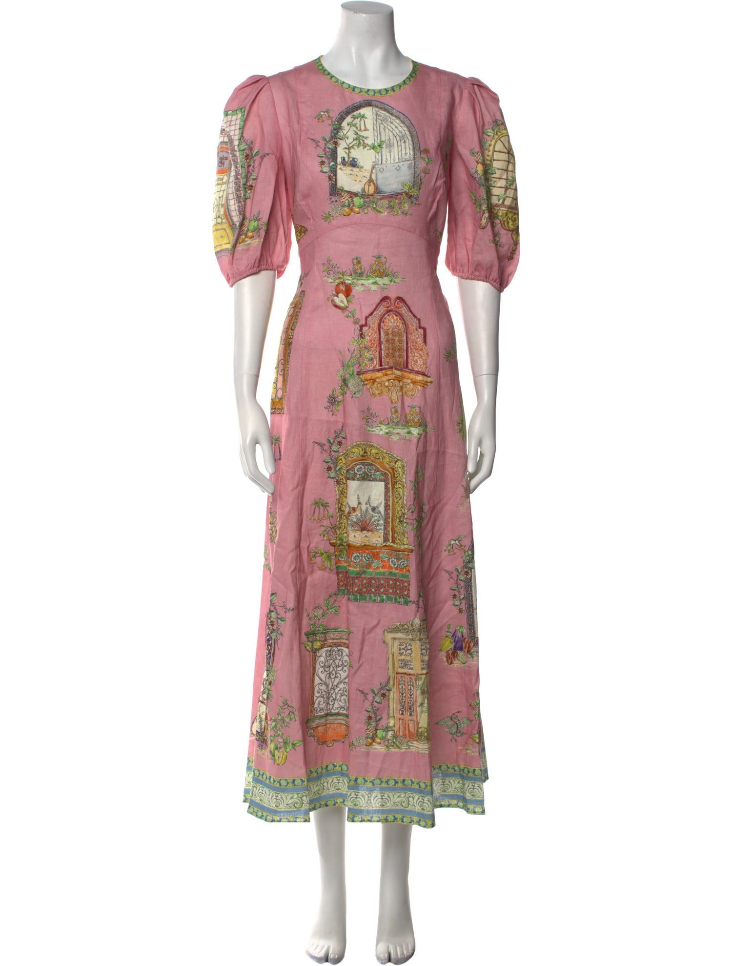 ALÉMAIS Paisley Print Long Dress