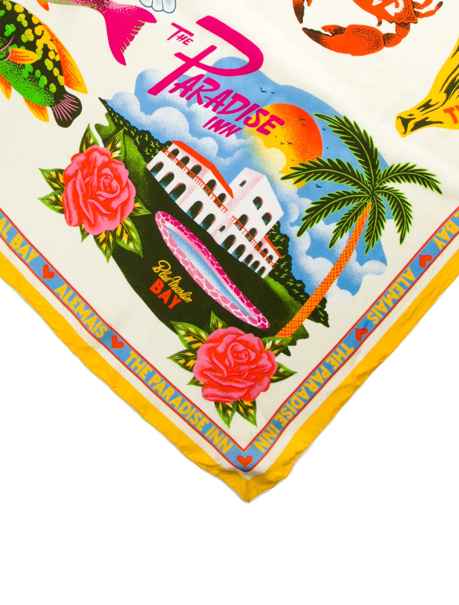 ALÉMAIS Silk Printed Scarf