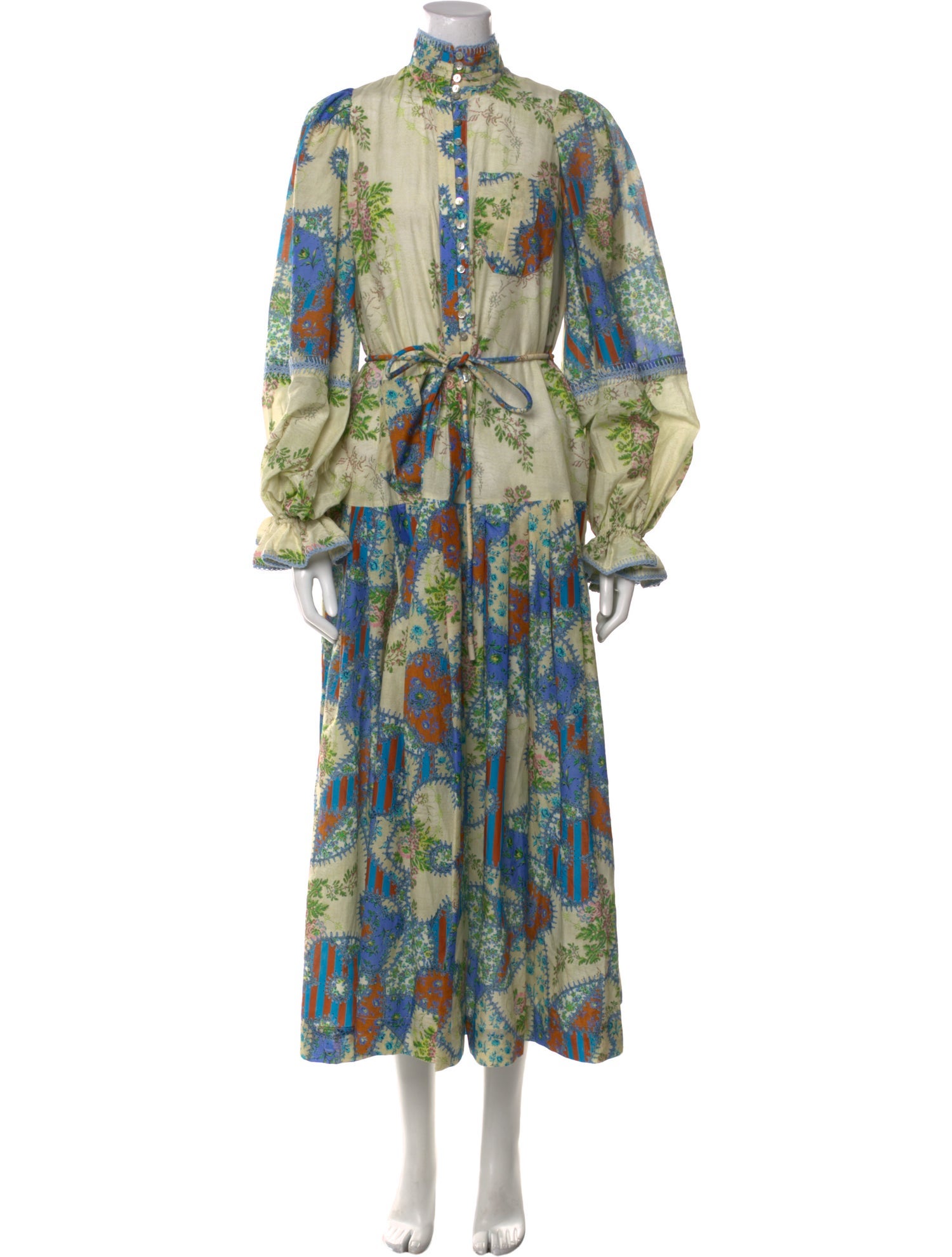 ALÉMAIS Floral Print Long Dress w/ Tags