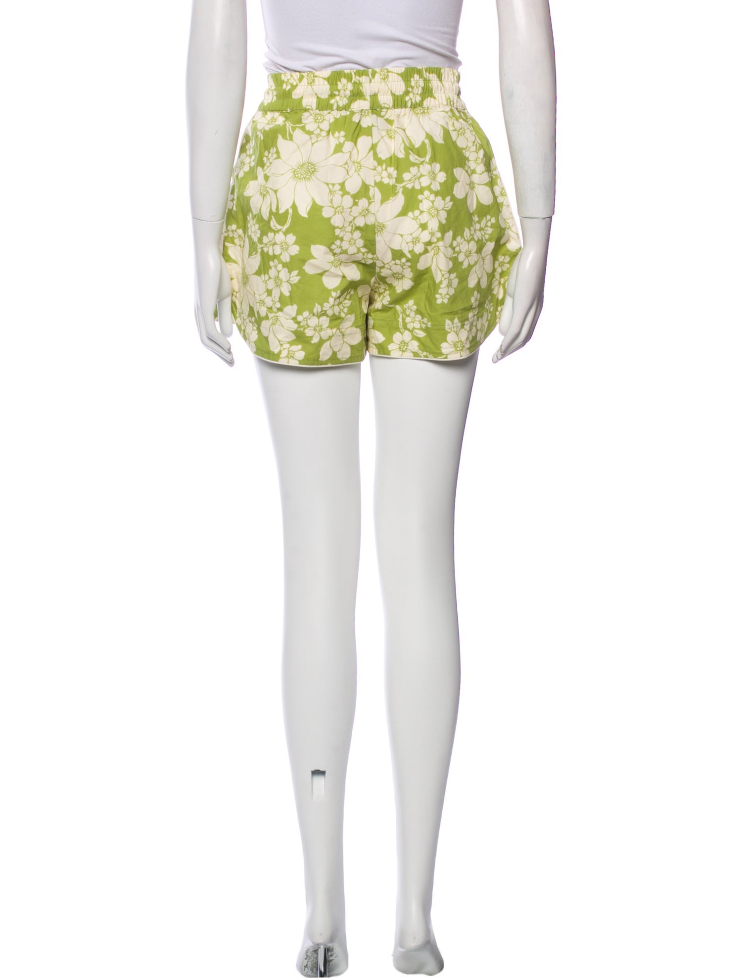 ALÉMAIS Floral Print Mini Shorts