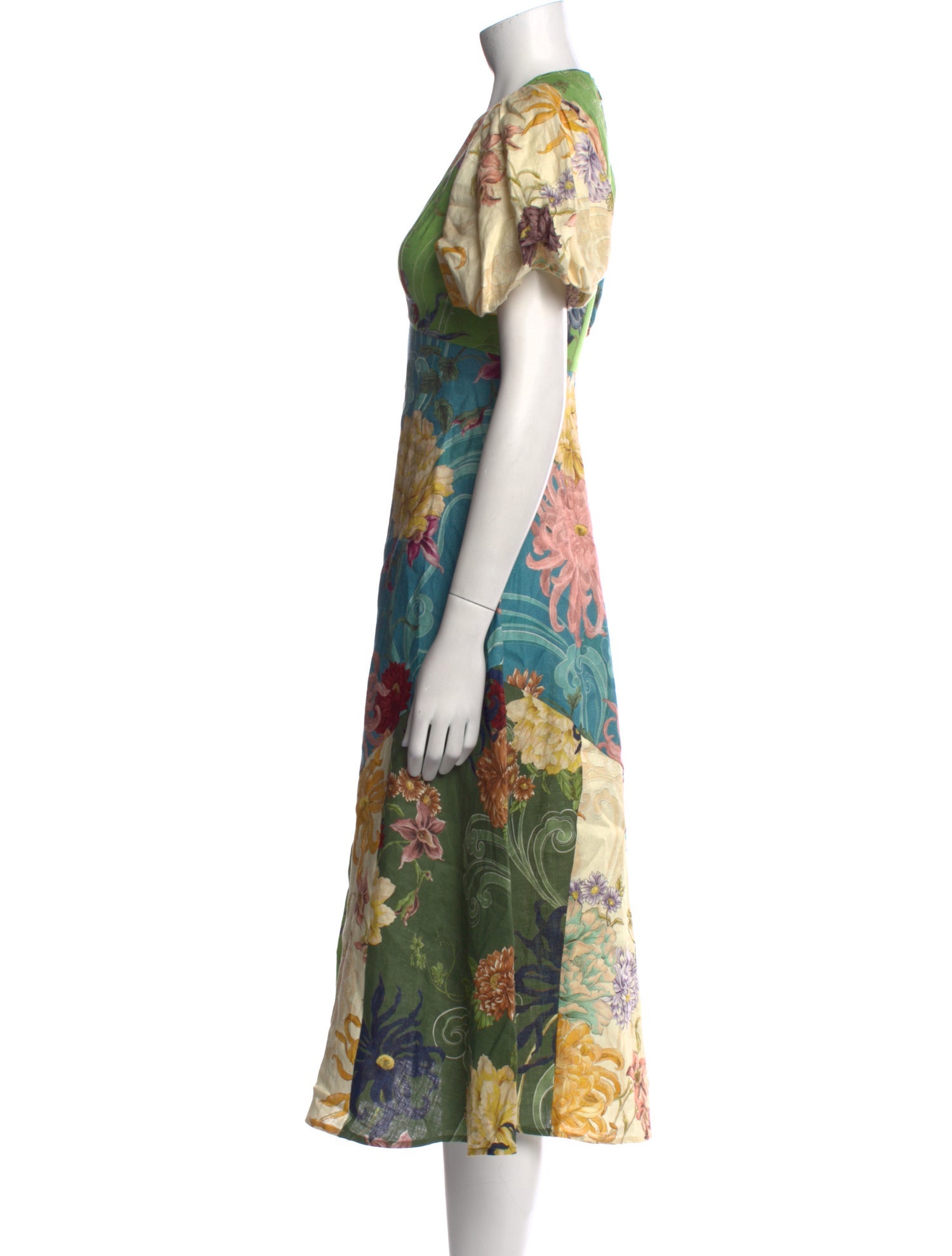 ALÉMAIS Avery Spliced Midi Dress Midi Length Dress w/ Tags