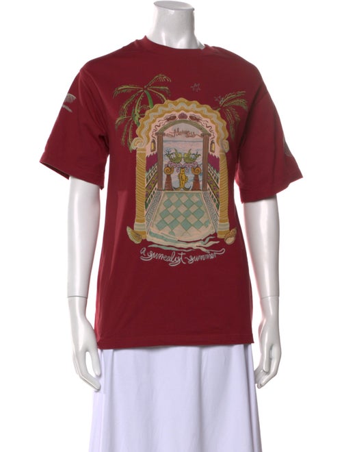 ALÉMAIS Graphic Print Crew Neck T-Shirt