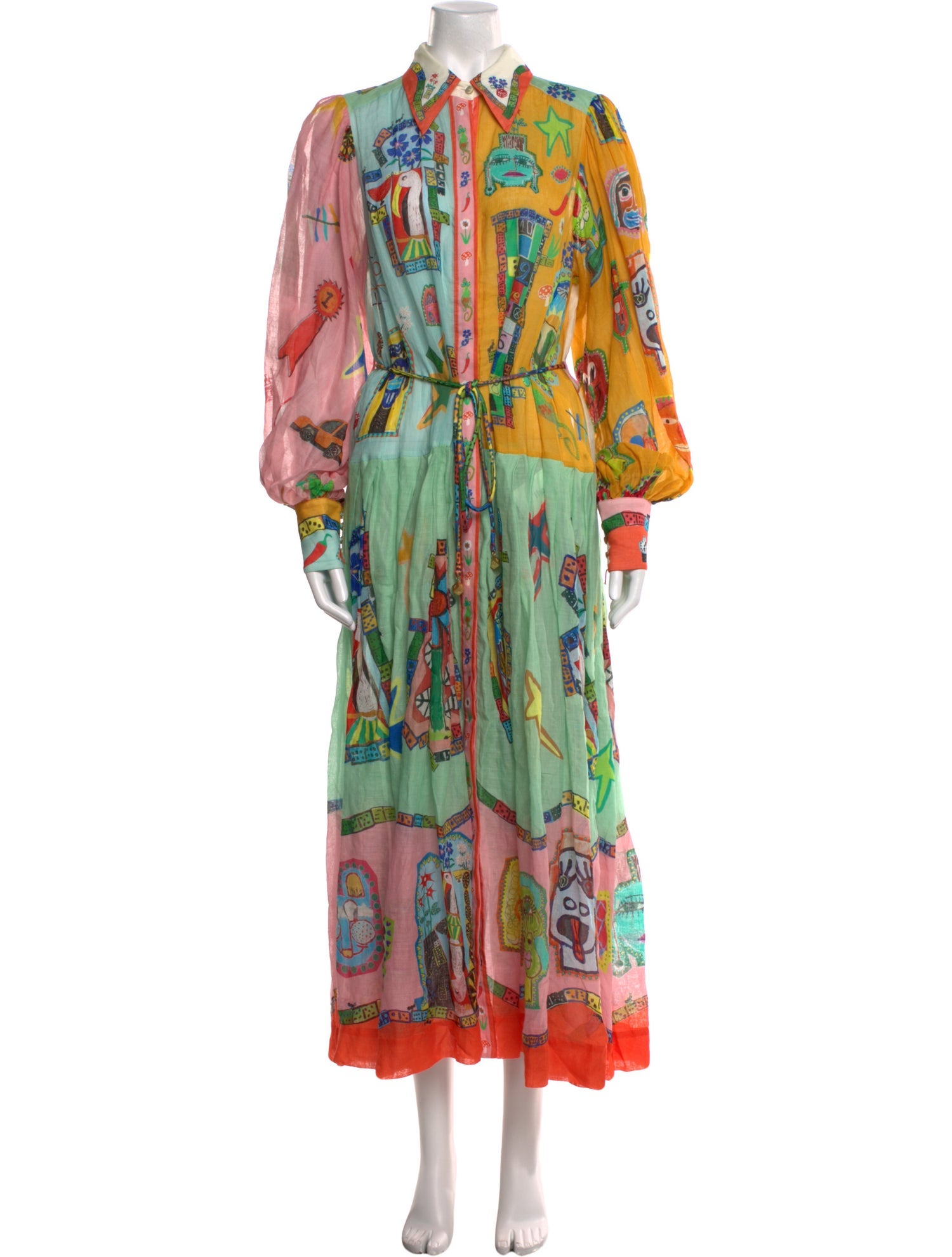 ALÉMAIS Paisley Print Long Dress