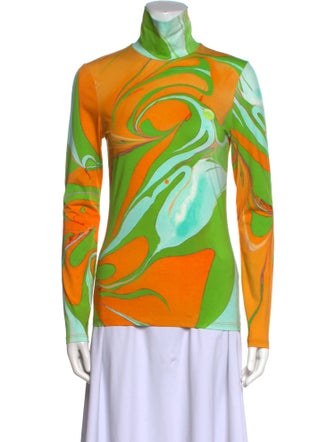 ALÉMAIS Printed Turtleneck Tunic