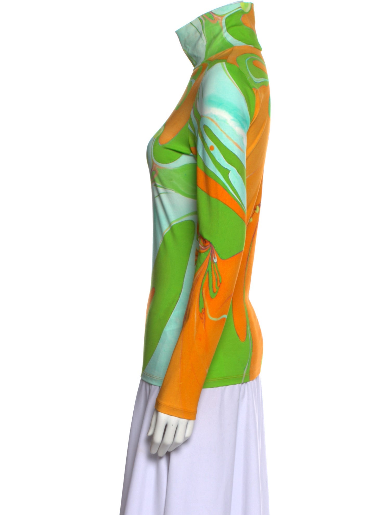 ALÉMAIS Printed Turtleneck Tunic