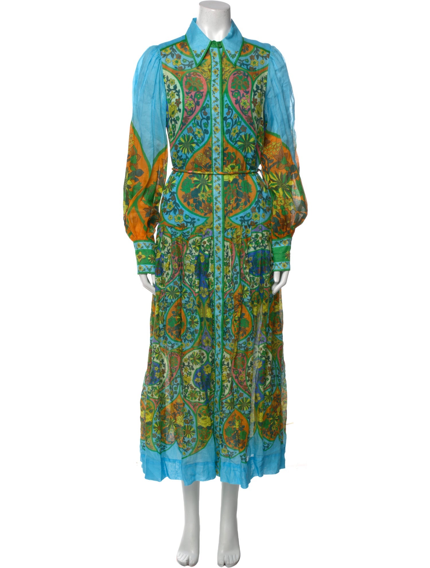 ALÉMAIS Paisley Print Long Dress