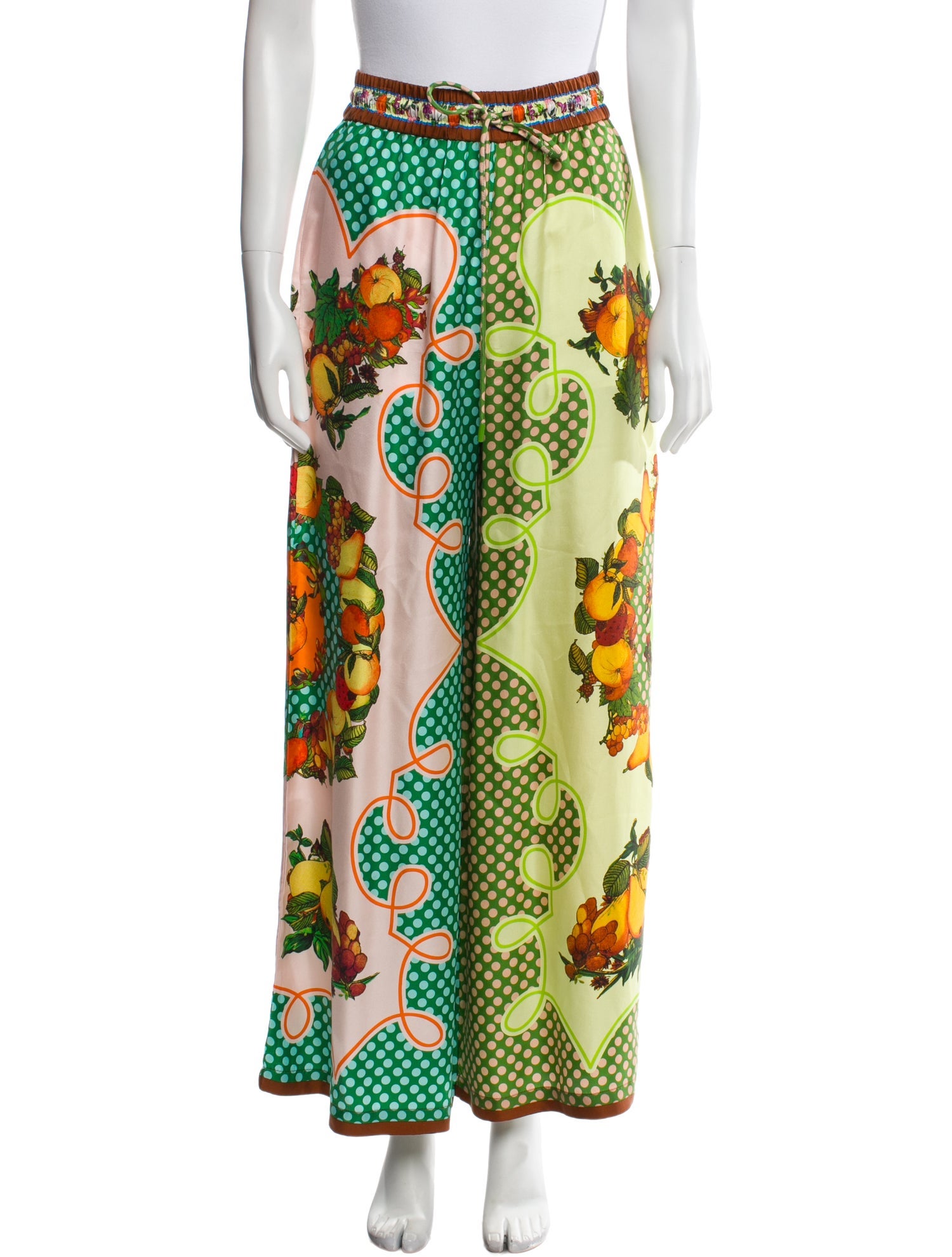 ALÉMAIS Silk Wide Leg Pants