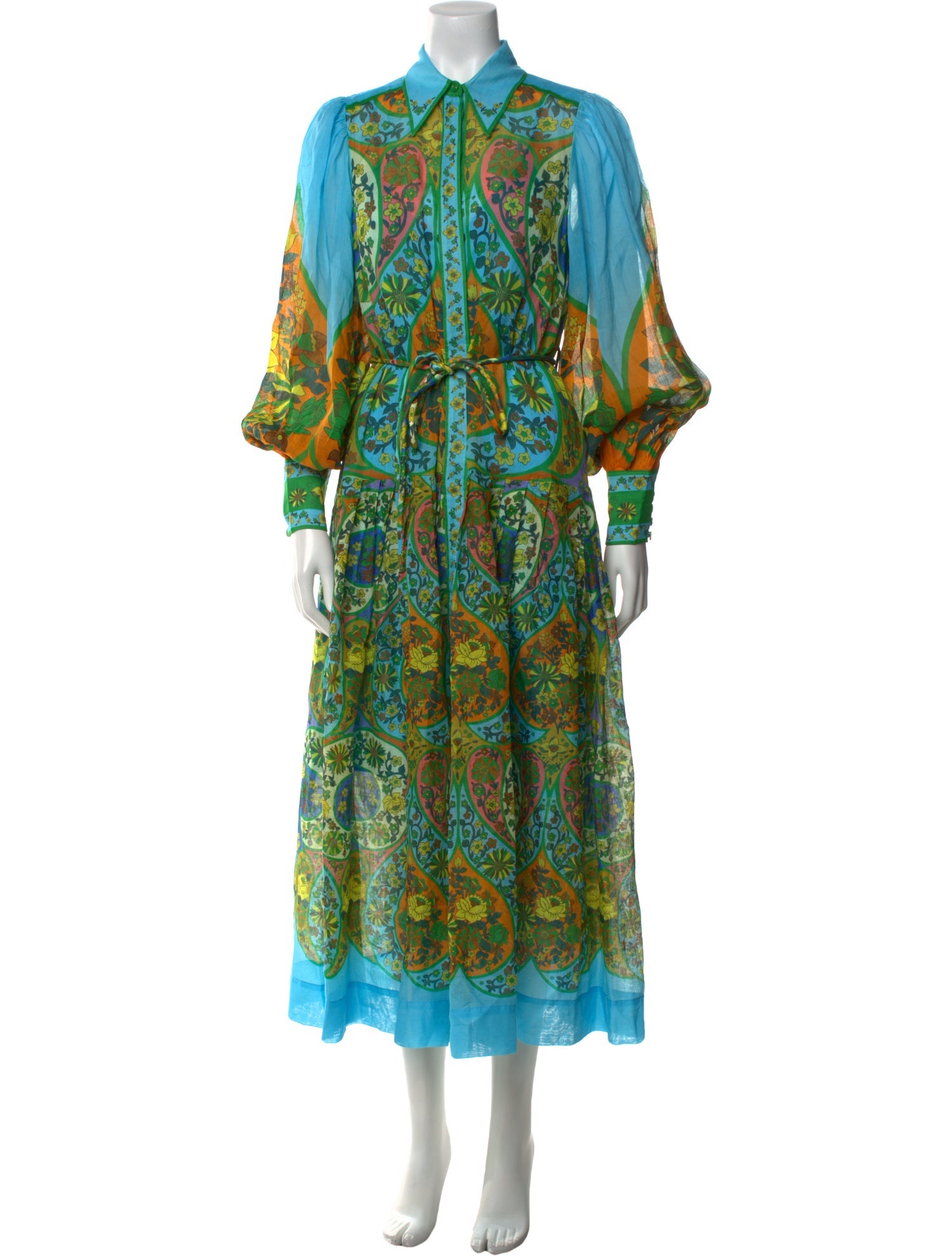 ALÉMAIS Paisley Print Long Dress