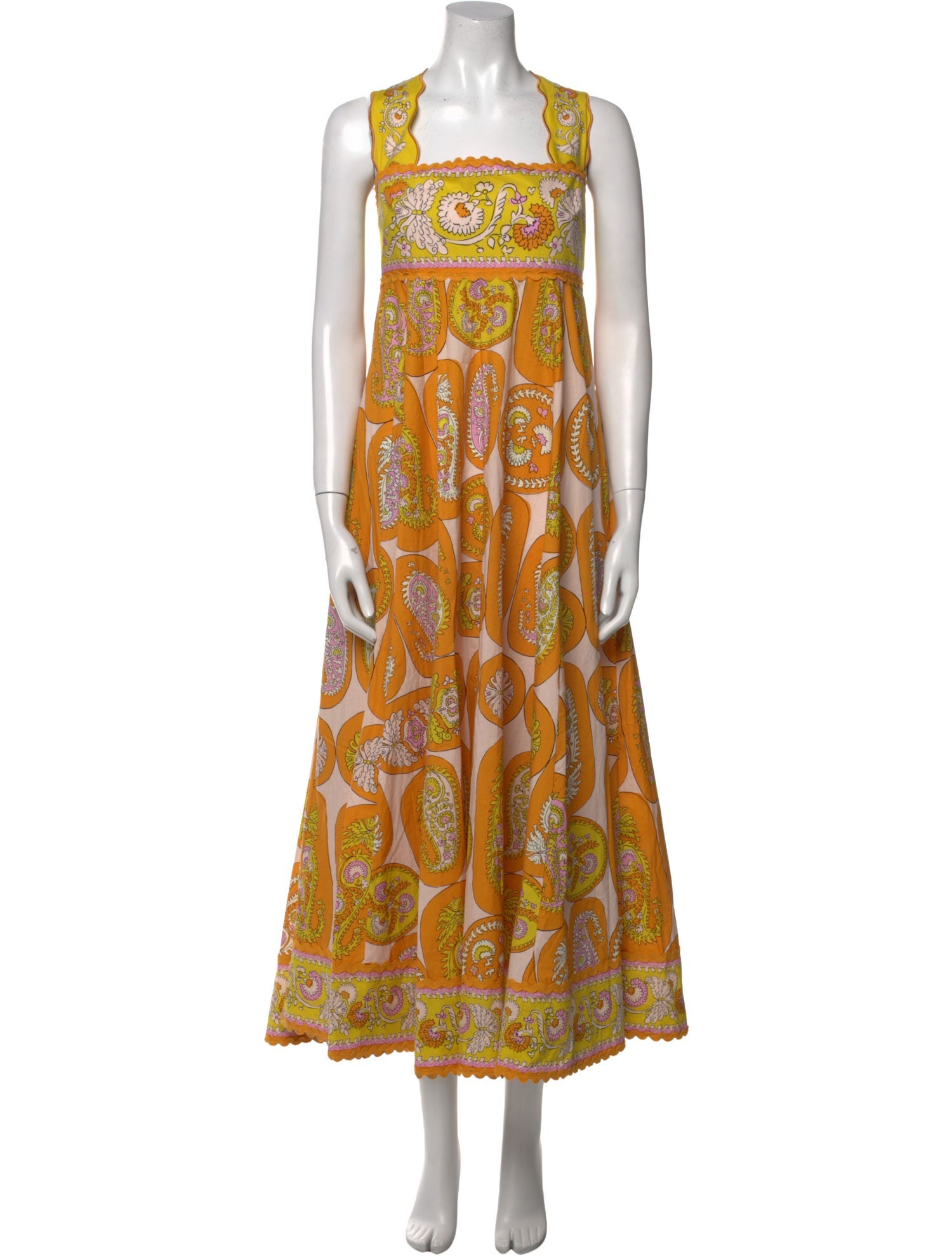 ALÉMAIS Paisley Print Long Dress