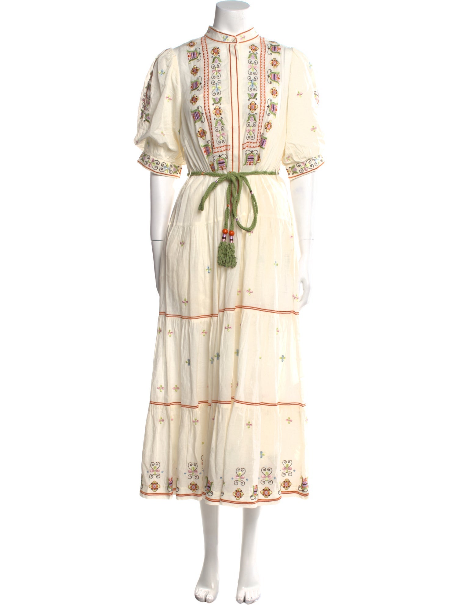 ALÉMAIS Floral Print Midi Length Dress w/ Tags