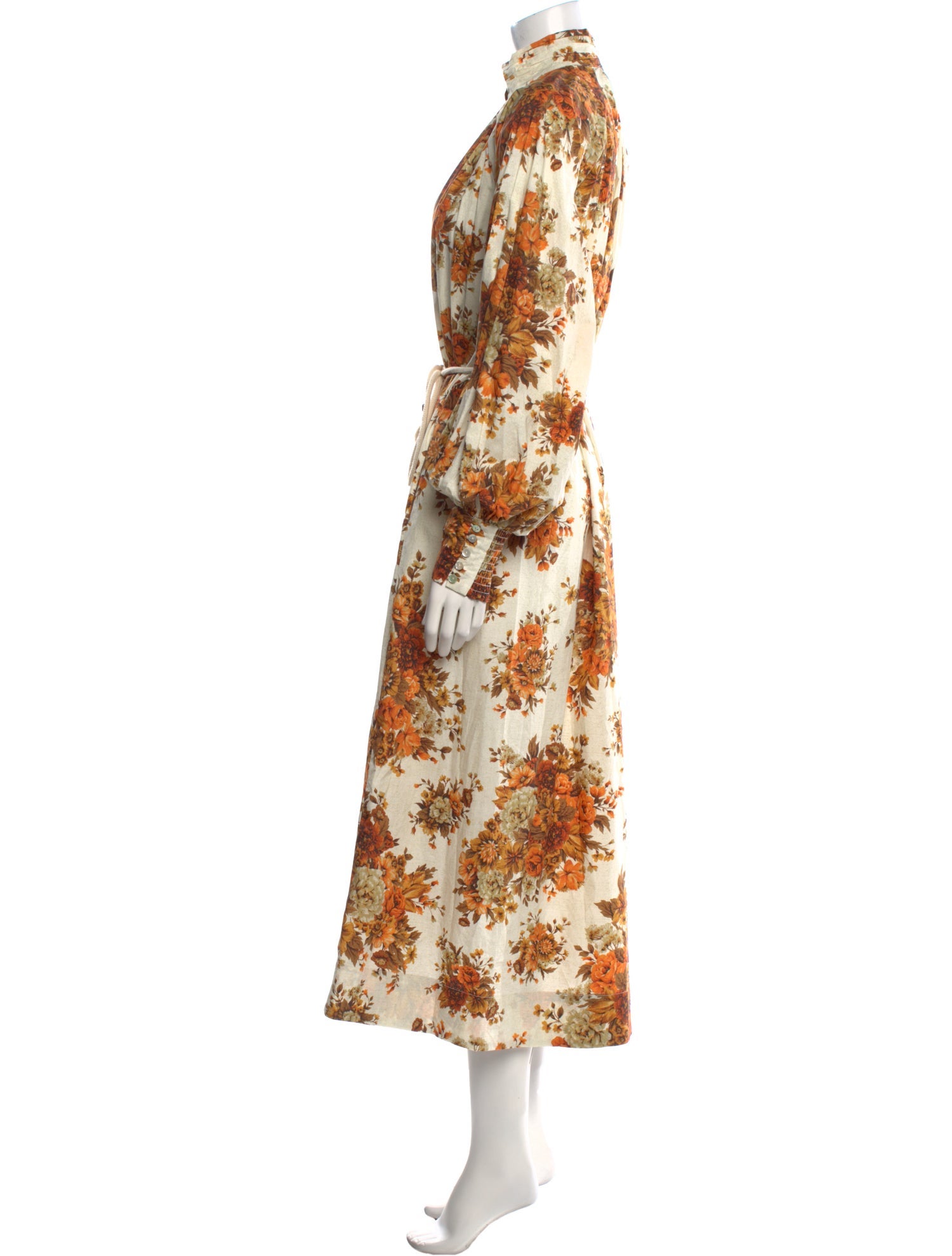 ALÉMAIS Floral Print Long Dress