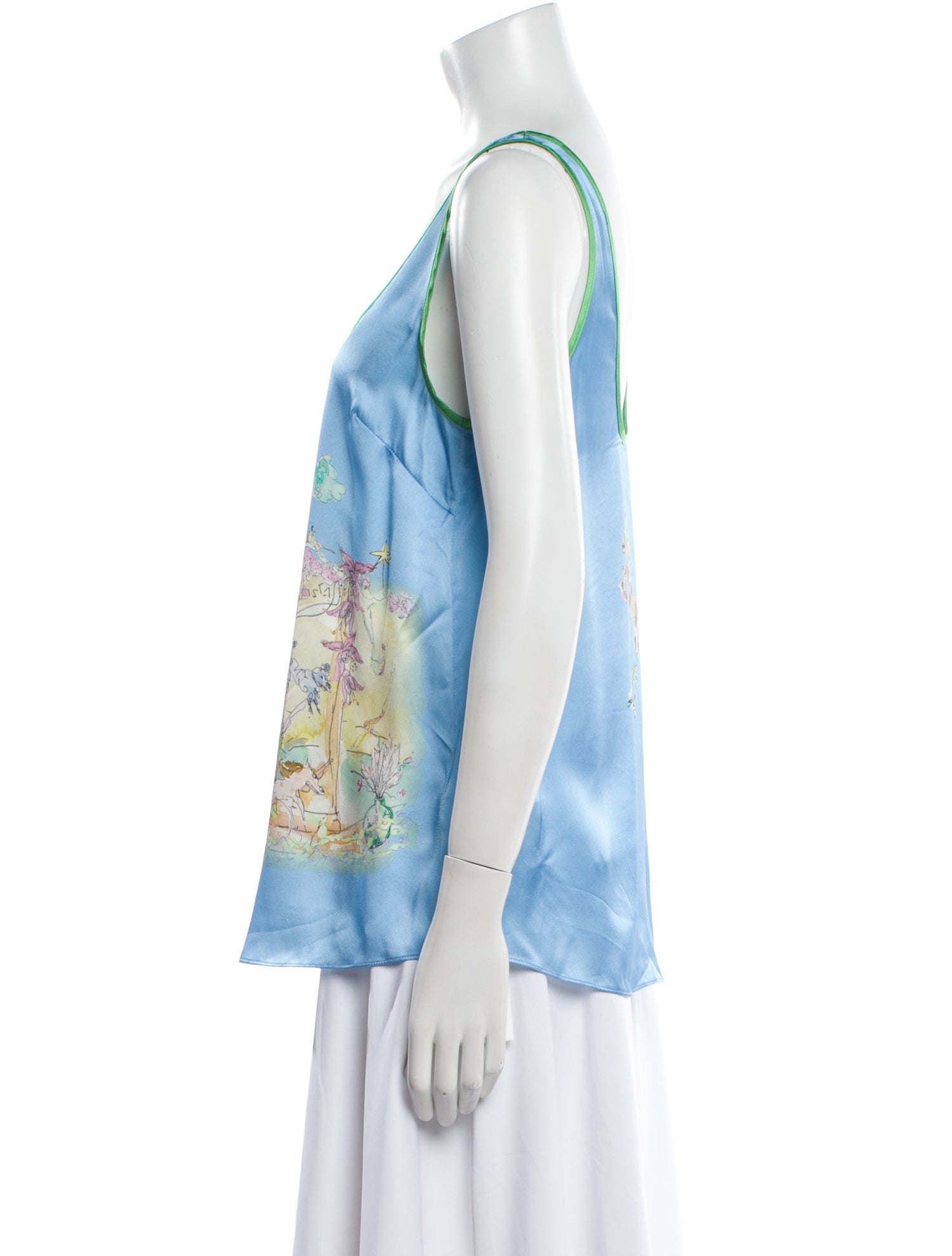 ALÉMAIS Silk Printed Top