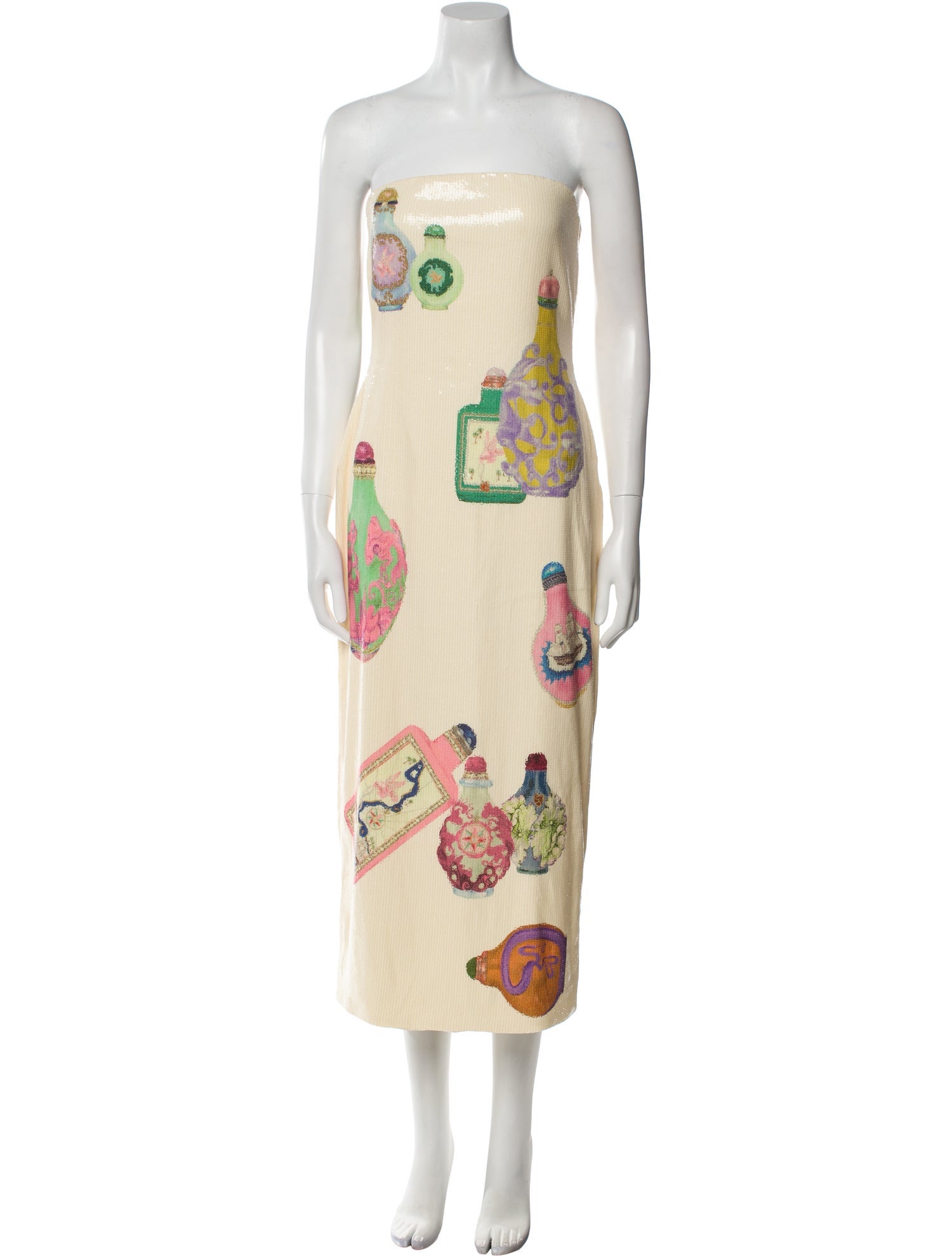 ALÉMAIS Printed Midi Length Dress