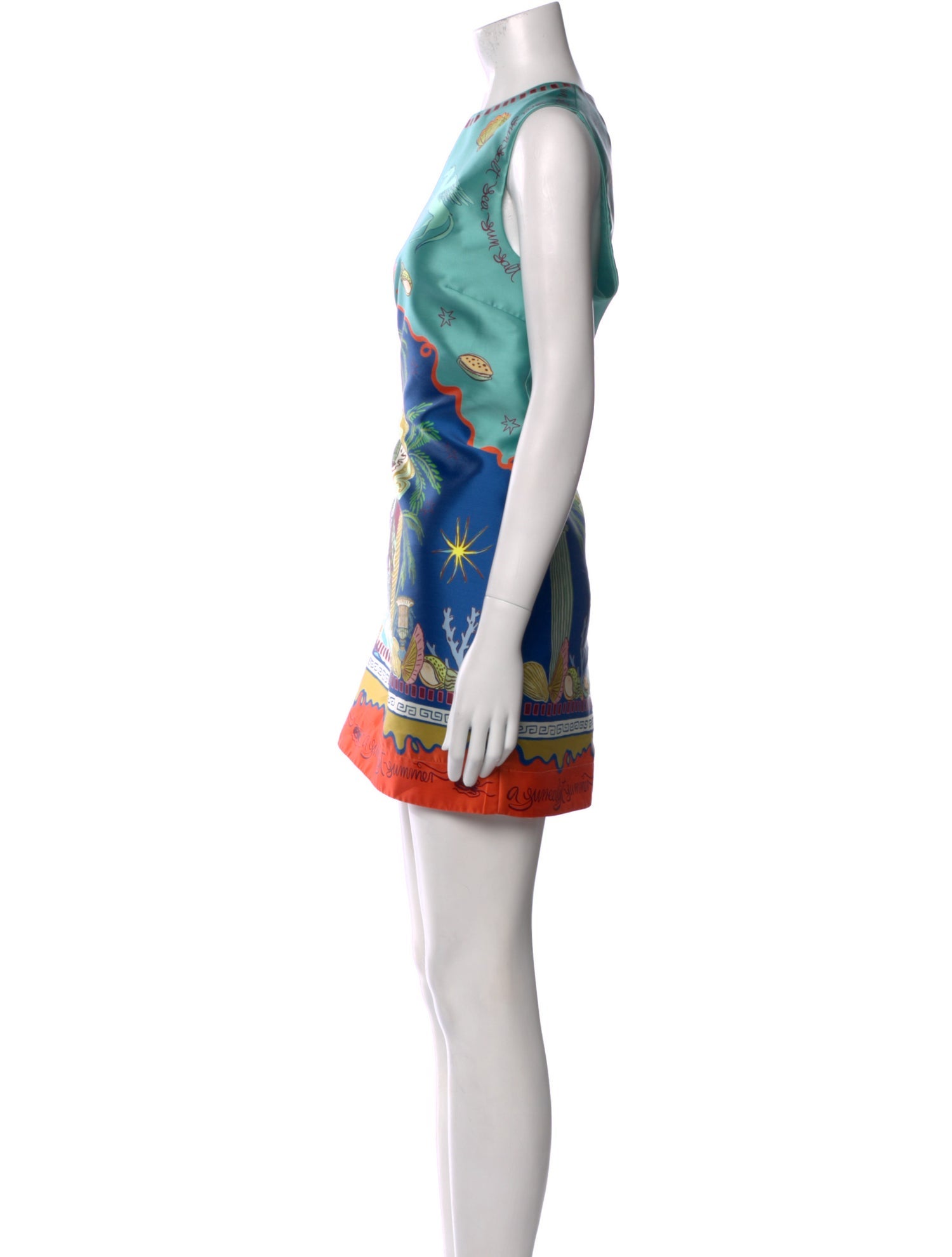 ALÉMAIS Printed Mini Dress