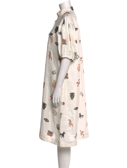 ALÉMAIS Linen Midi Length Dress