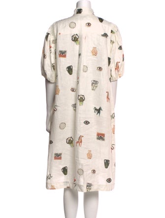 ALÉMAIS Linen Midi Length Dress