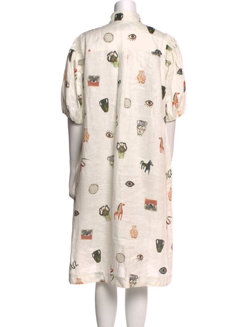 ALÉMAIS Linen Midi Length Dress