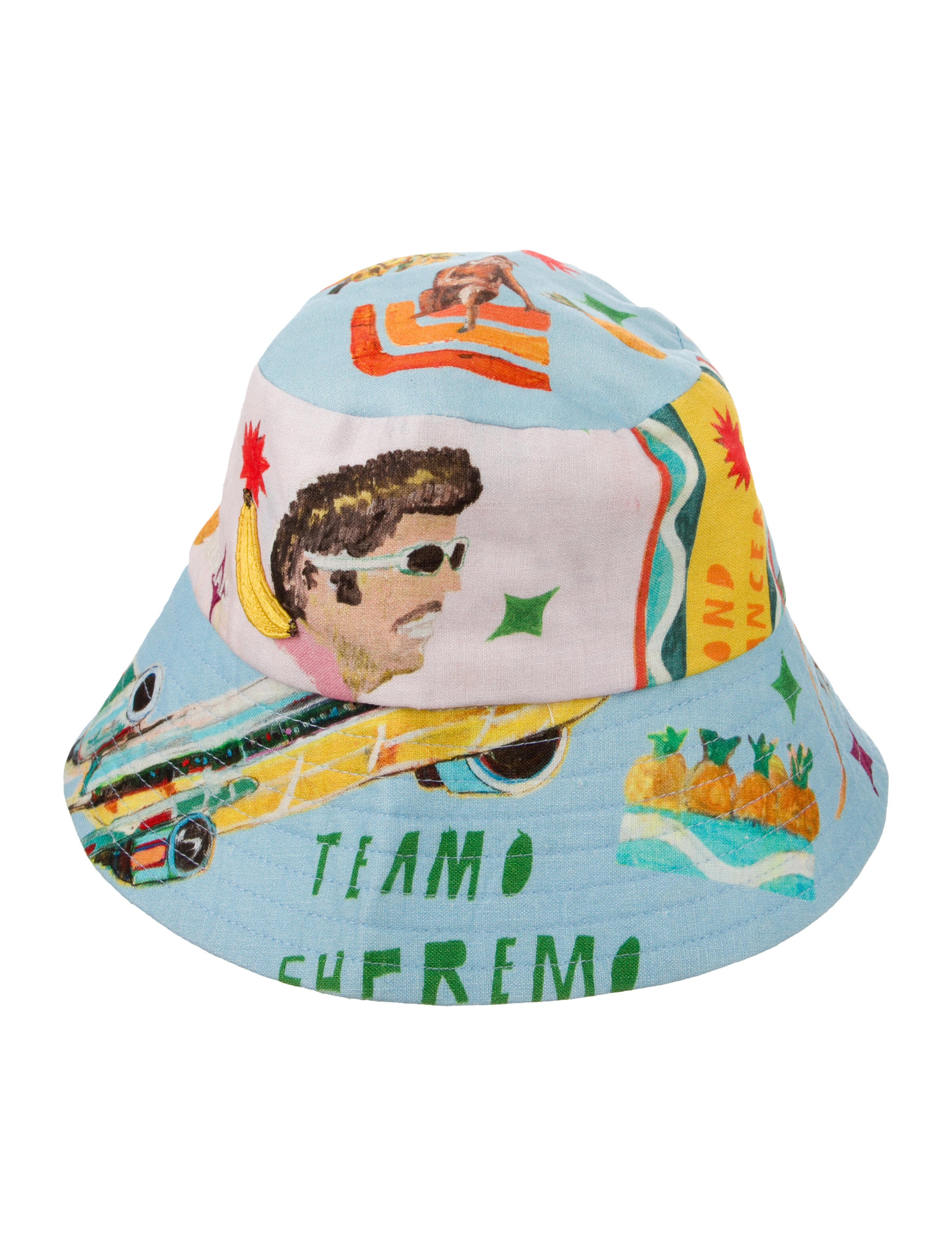 ALÉMAIS Pattern Print Bucket Hat w/Tags