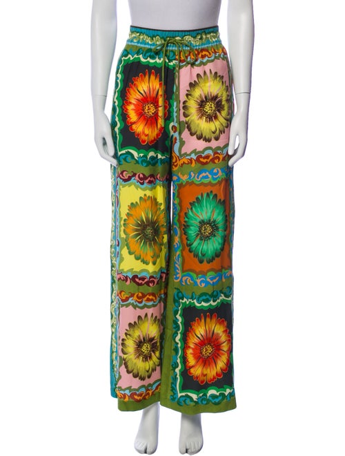 ALÉMAIS Printed Wide Leg Pants