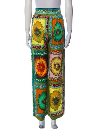 ALÉMAIS Printed Wide Leg Pants
