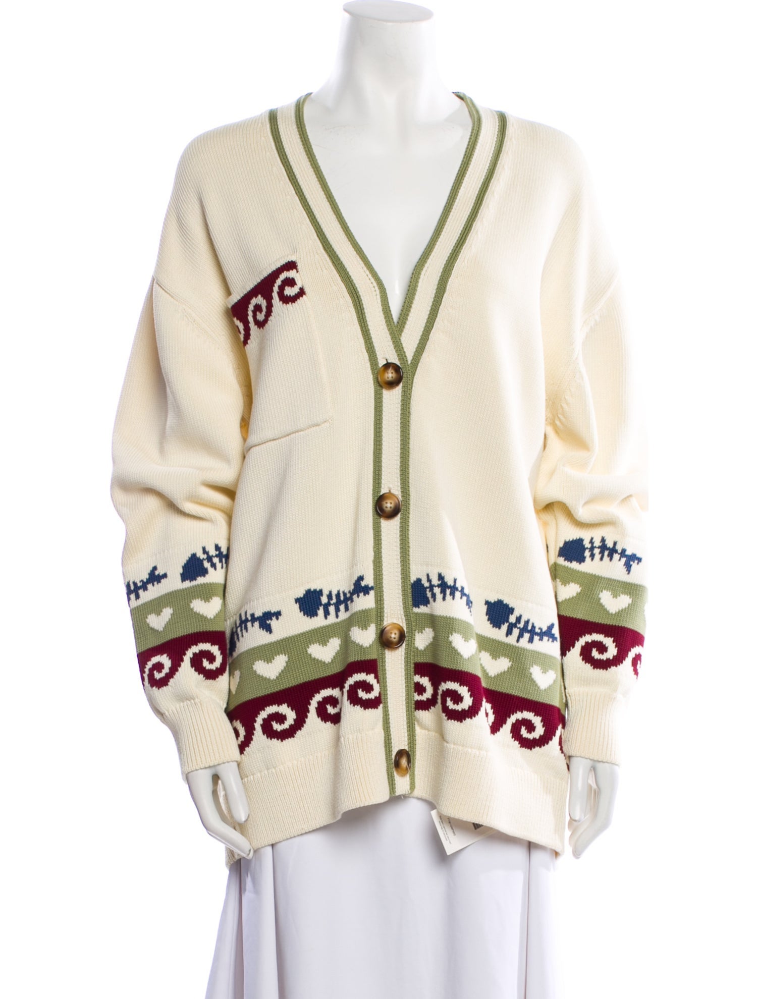 ALÉMAIS Wool Striped Sweater