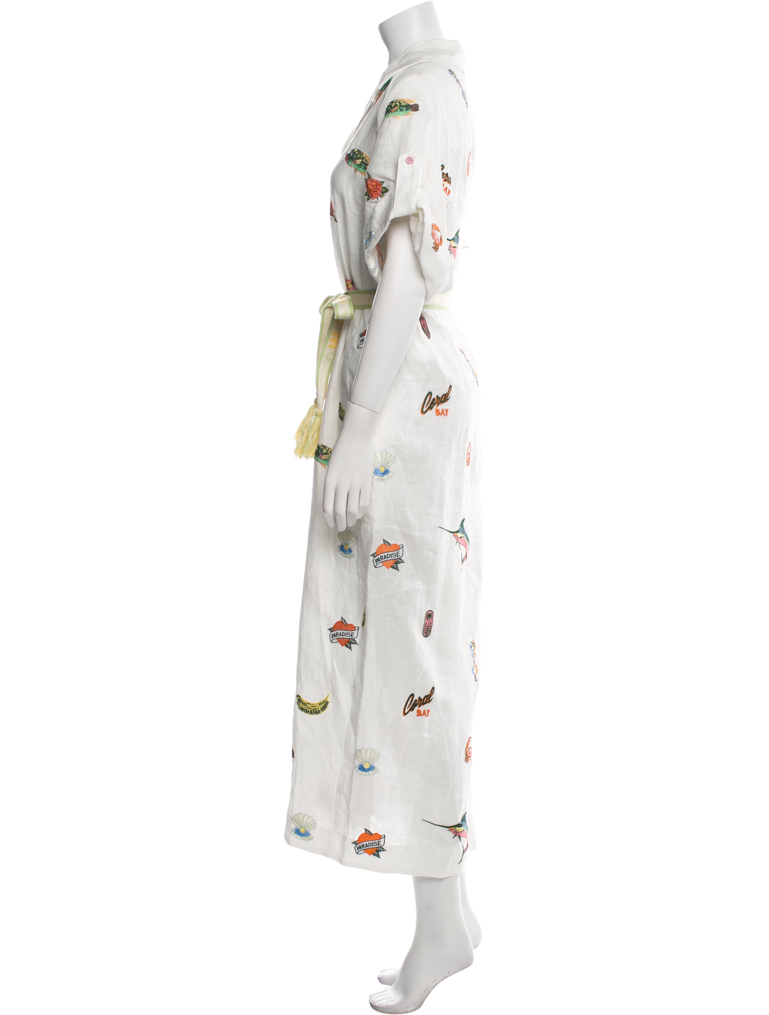 ALÉMAIS Printed Long Dress