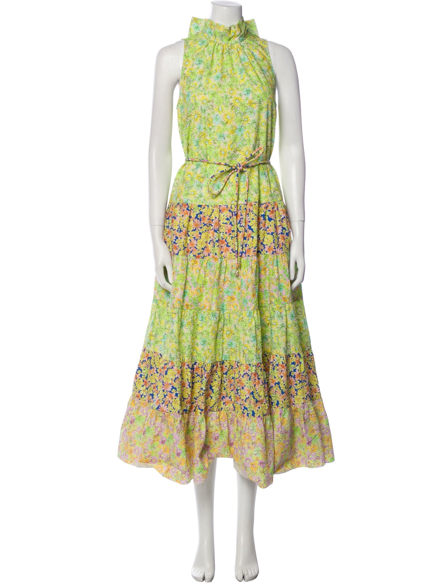 ALÉMAIS Floral Print Long Dress