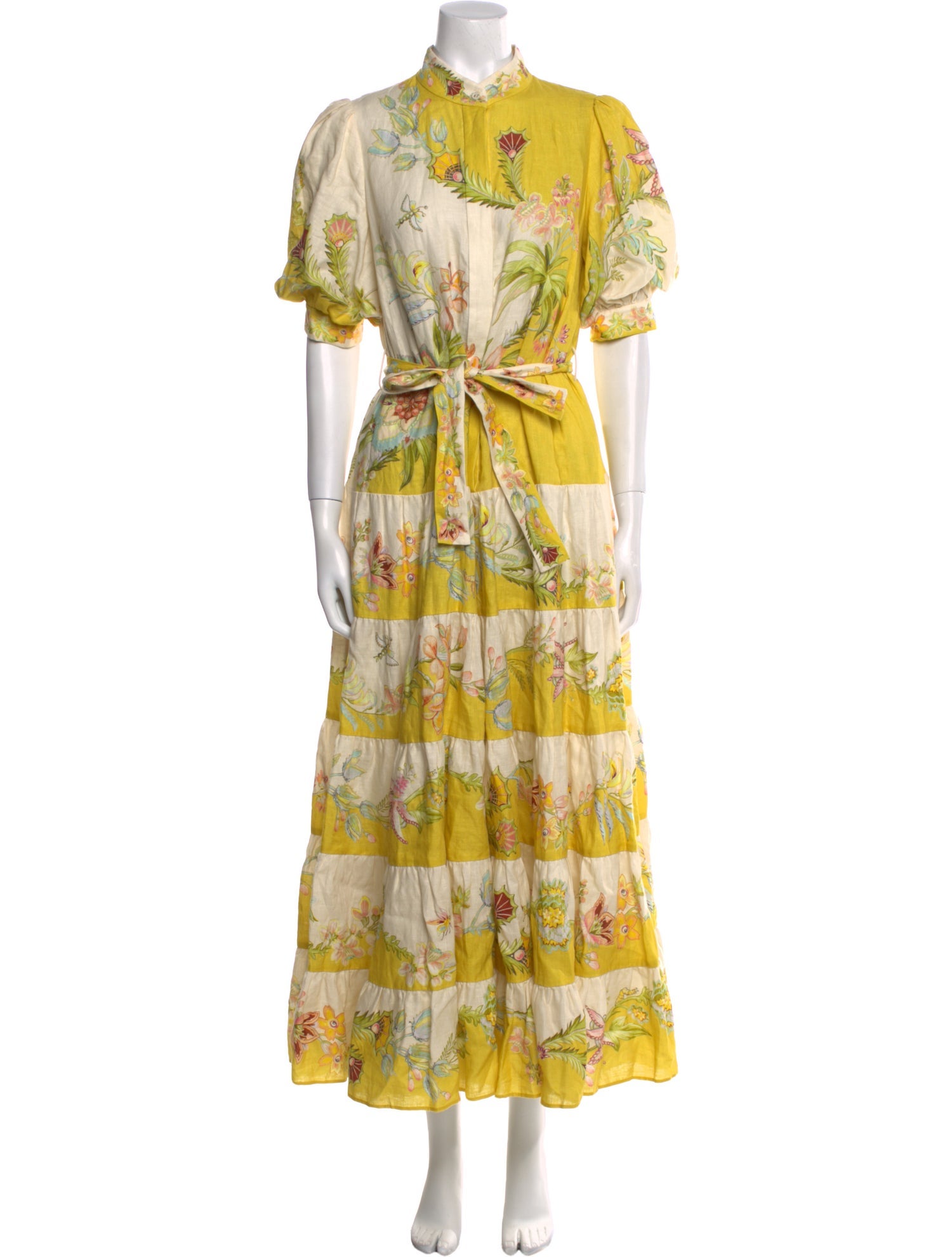 ALÉMAIS Floral Print Long Dress