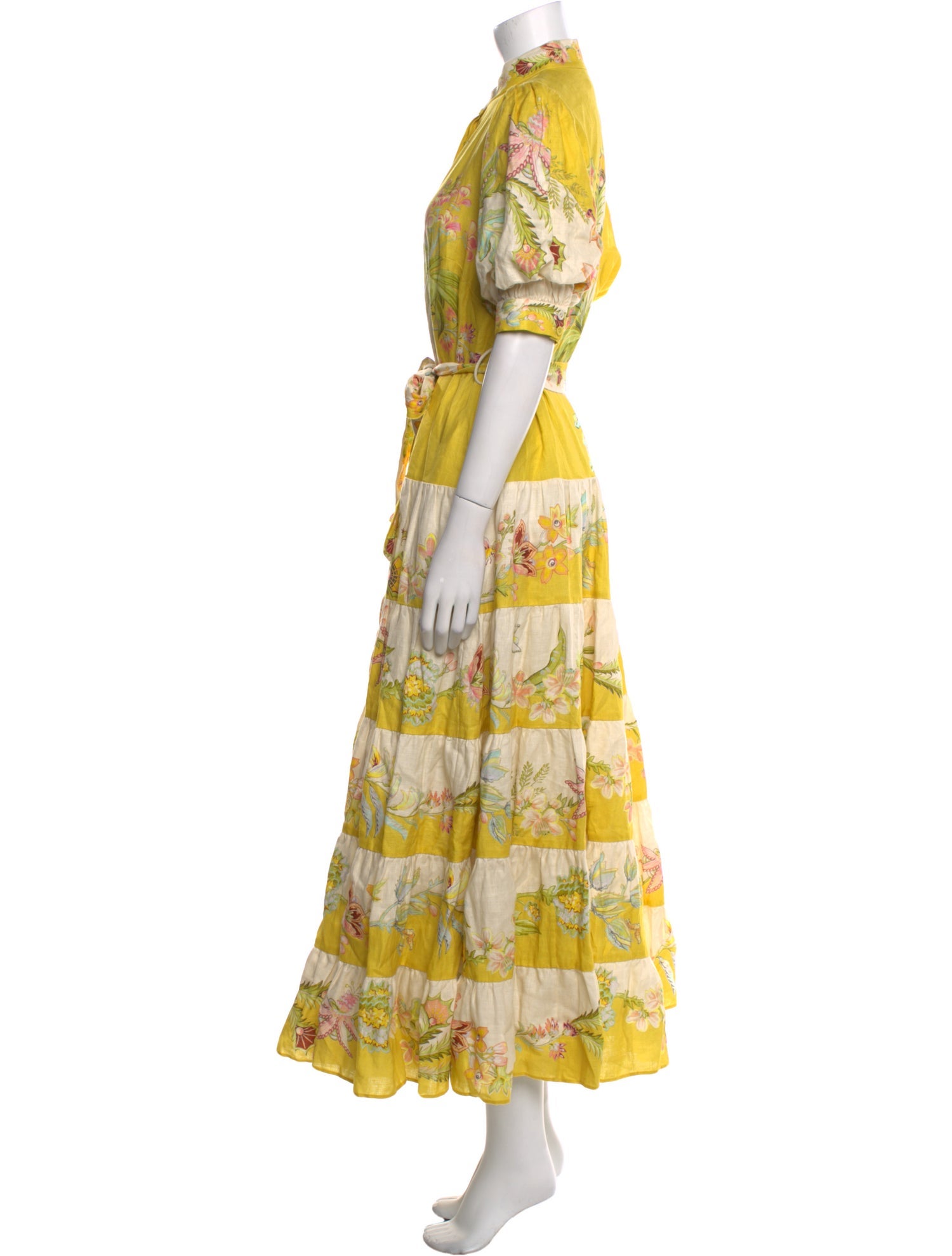 ALÉMAIS Floral Print Long Dress