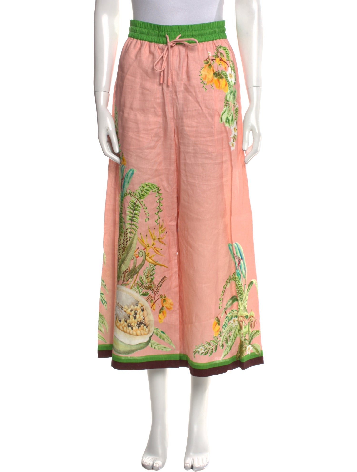 ALÉMAIS Floral Print Wide Leg Pants