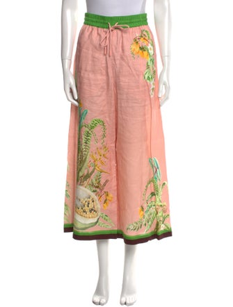 ALÉMAIS Floral Print Wide Leg Pants