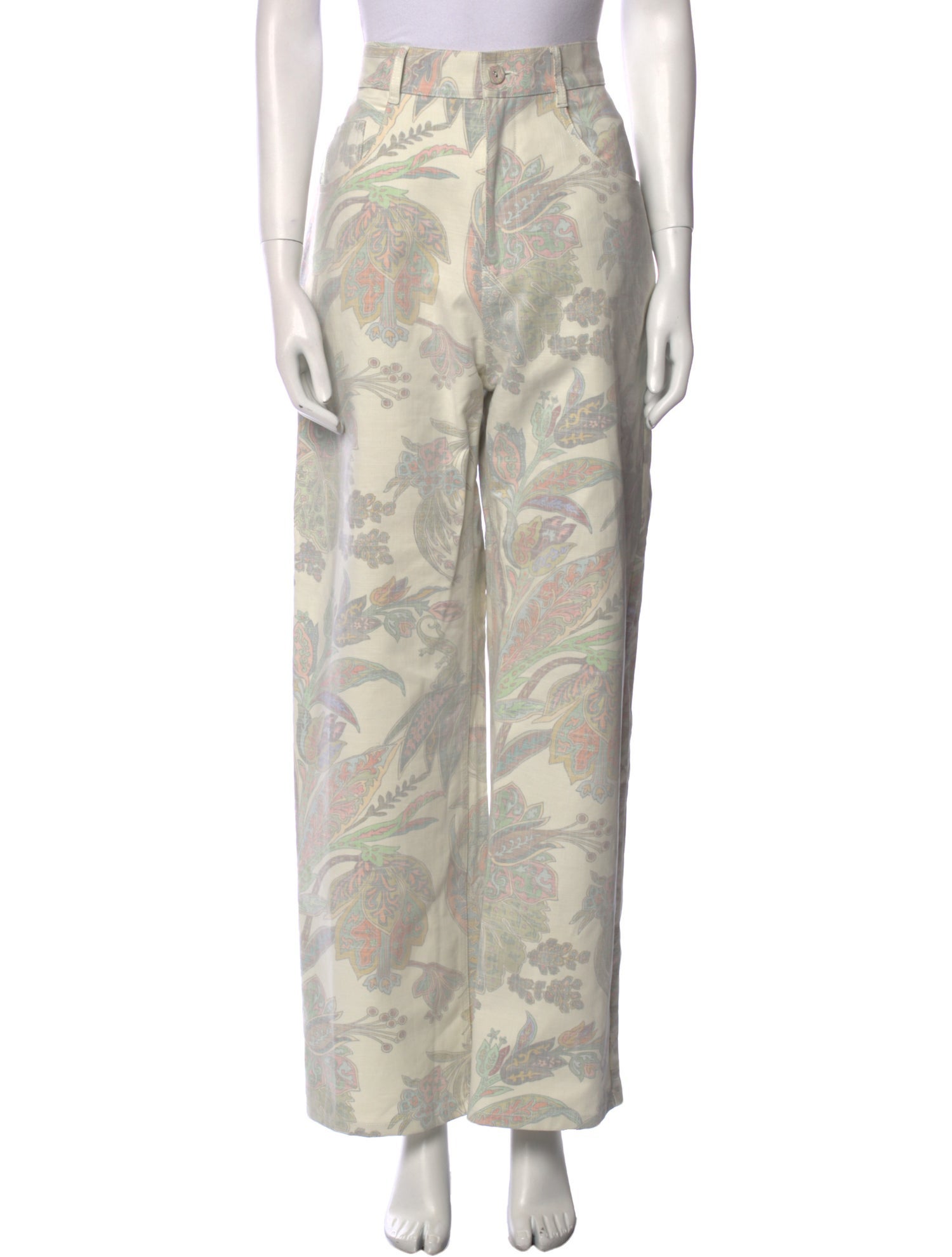 ALÉMAIS Printed Wide Leg Pants w/ Tags