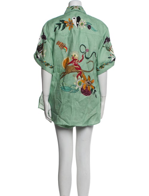 ALÉMAIS Linen Printed Short Set