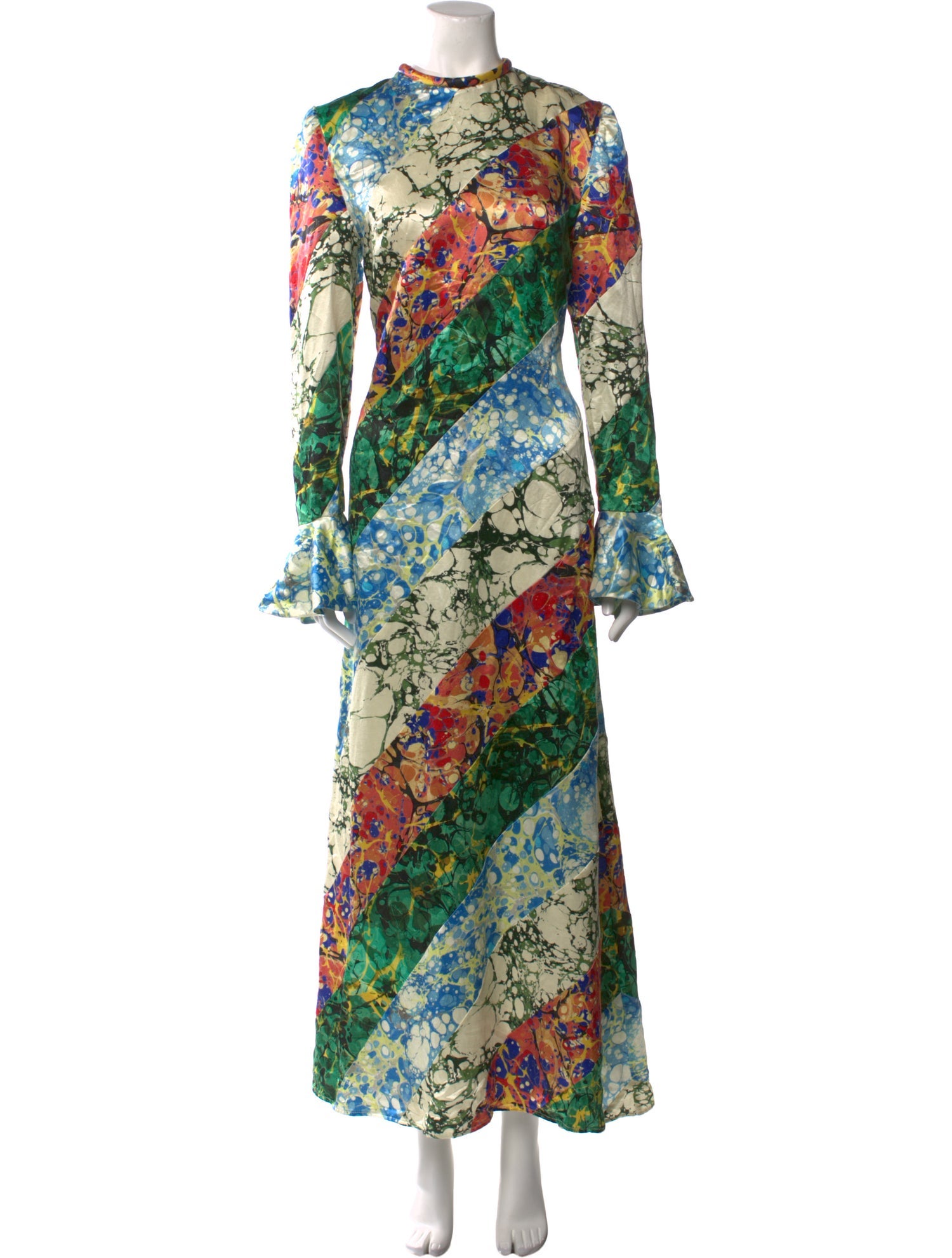 ALÉMAIS Silk Long Dress