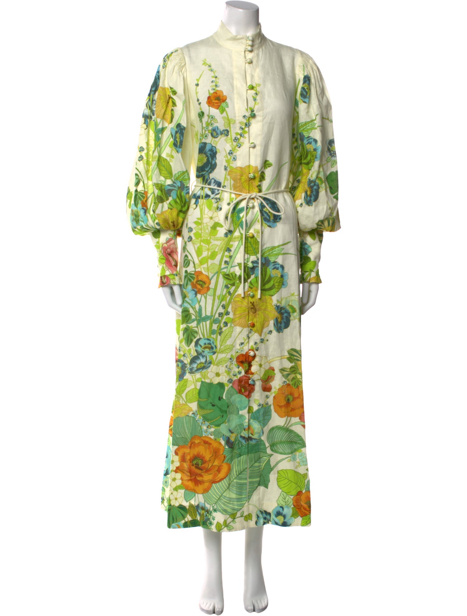 ALÉMAIS Floral Print Long Dress