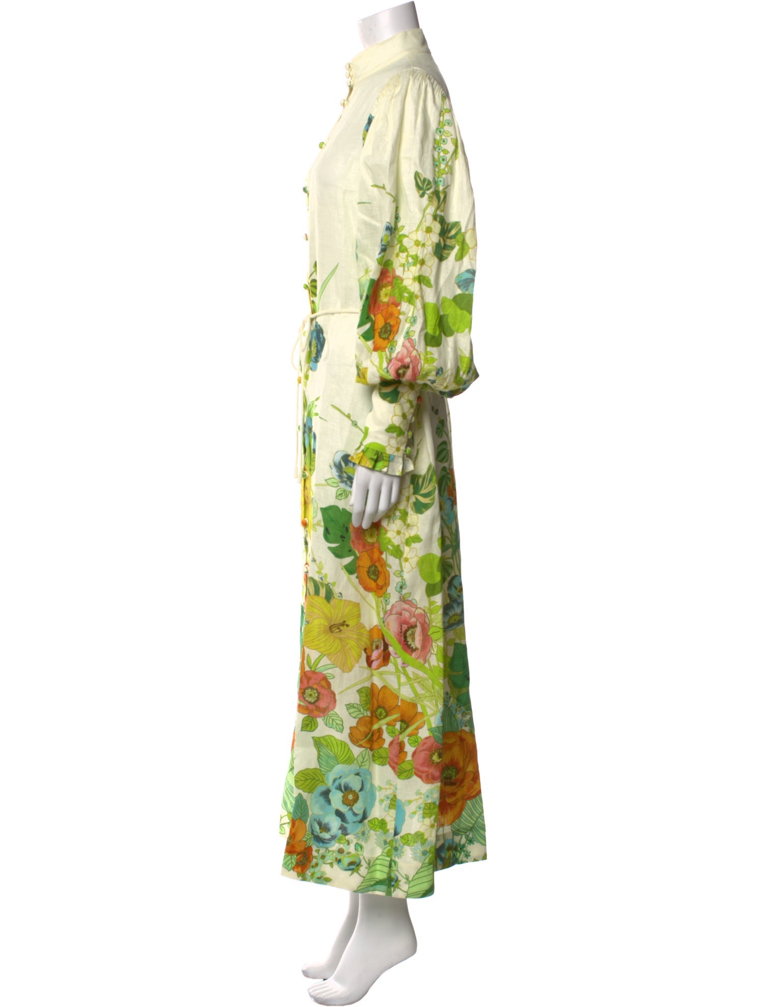 ALÉMAIS Floral Print Long Dress
