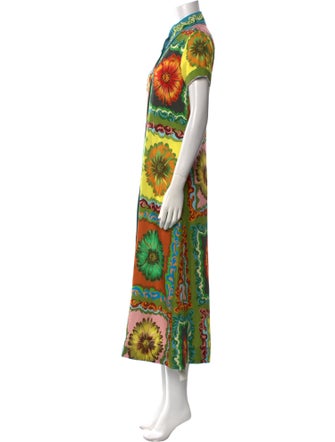 ALÉMAIS Printed Long Dress