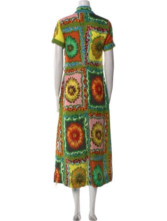 ALÉMAIS Printed Long Dress