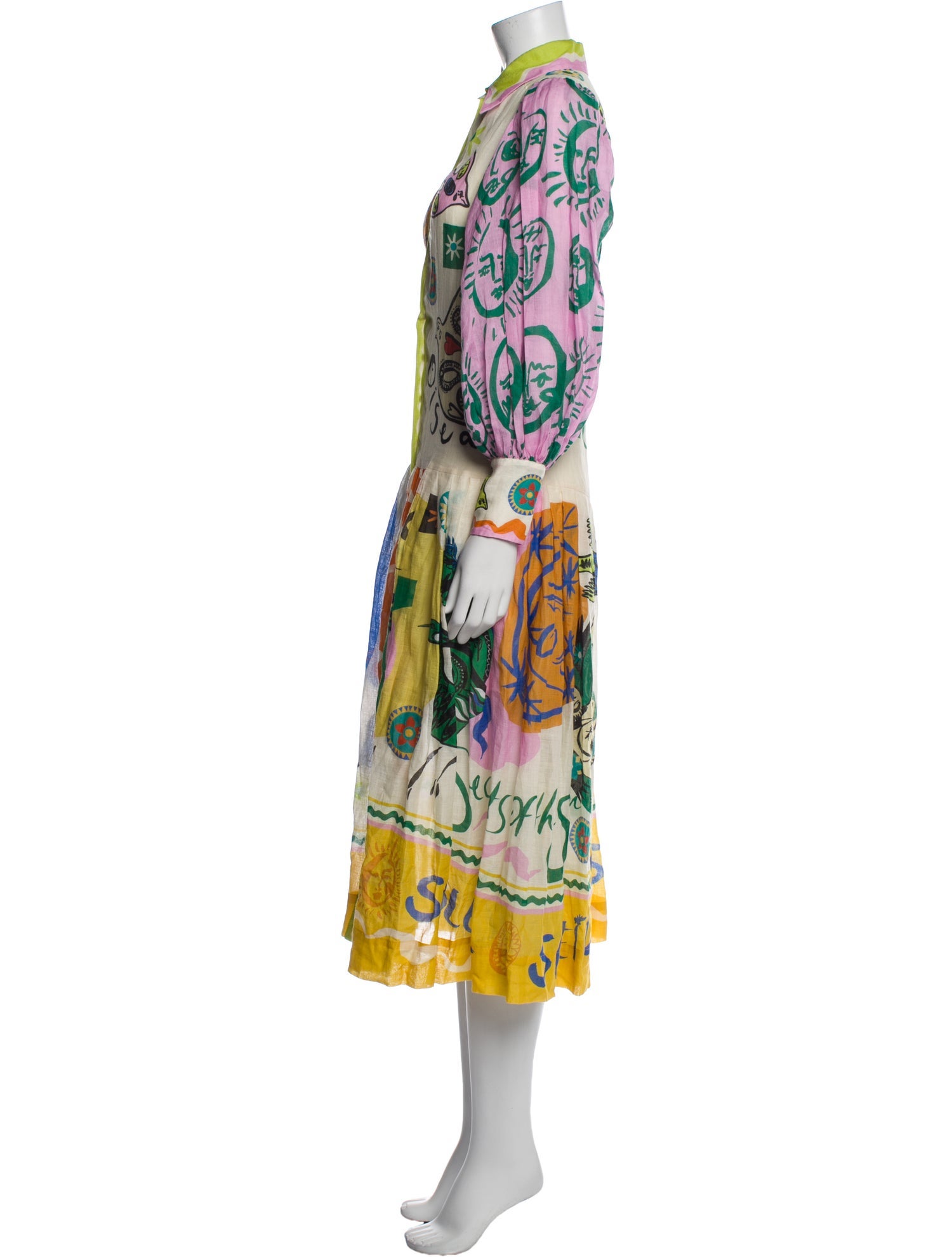 ALÉMAIS Printed Long Dress