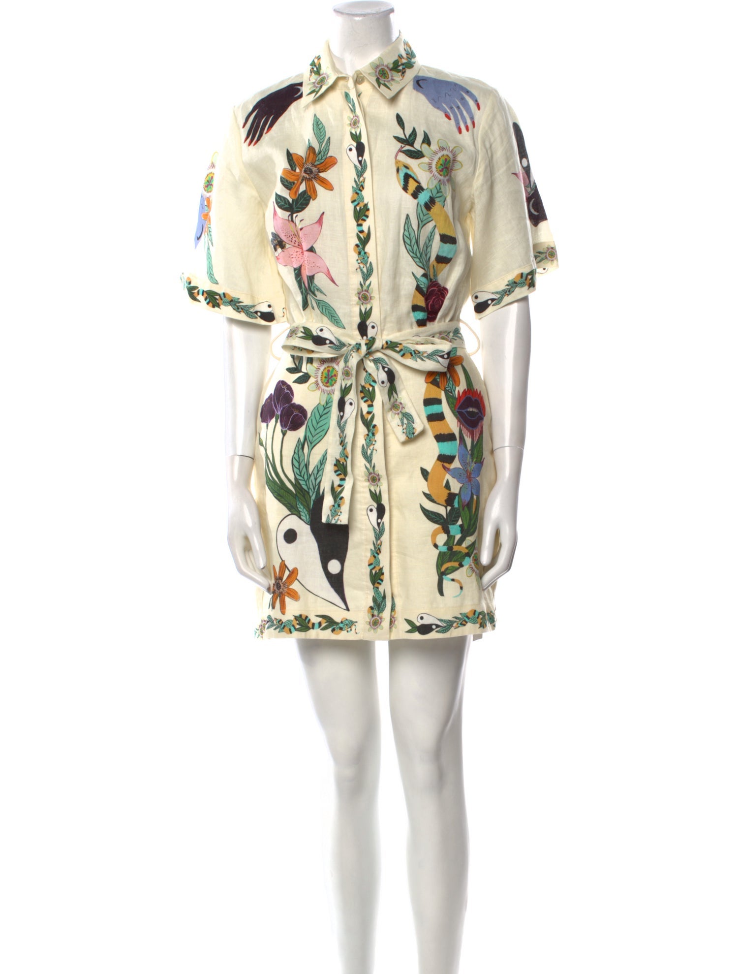 ALÉMAIS Printed Mini Dress